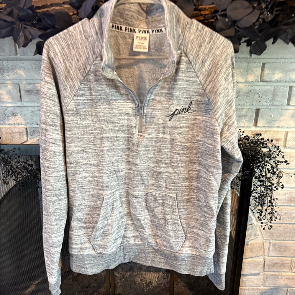 Victoria's Secret Pink Heathered Zip-Up